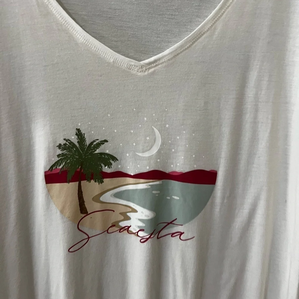Cato Seaesta Sleep Tee v neck size extra large comfort lounge